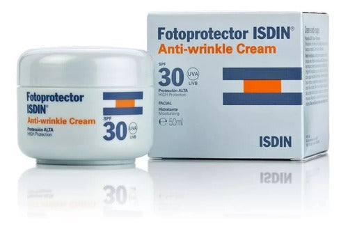 ISDIN Photoprotector SPF 30 Cream - High Hydration, Anti-Aging Assets, For Normal, Dry, Dehydrated & Sun Sensitive Skin