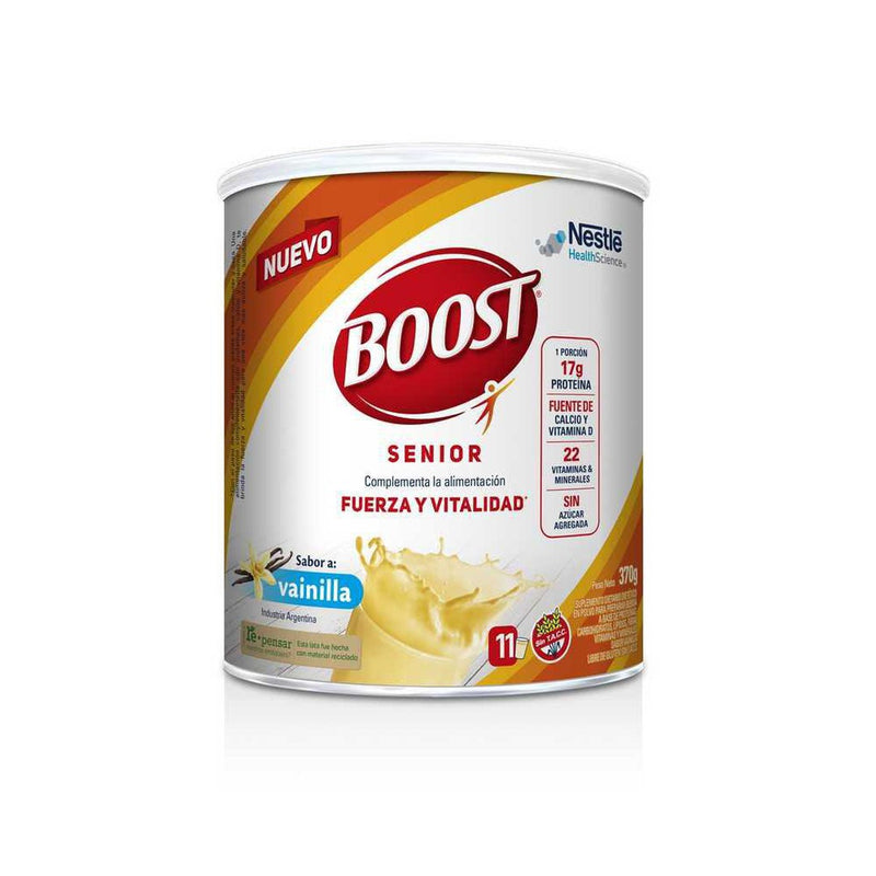 Nestle Boost Senior Vanilla Powder Supplement (370Gr / 13.05Oz): Balanced Nutrition for Muscle Maintenance, Energy, Digestive & Bone Health.