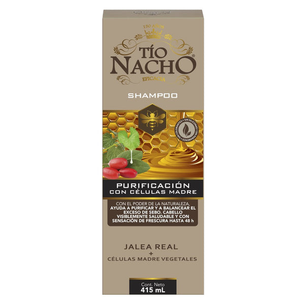 Tio Nacho Purificacion Shampoo with Royal Jelly, Antioxidant & Anti-Aging Benefits - 415ml/14.03fl oz for Volume, Shine & Smoothness