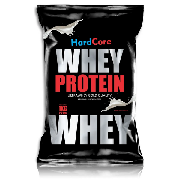 Whey Protein Hardcore Gold - Your ultimate workout partner in a 1kg/2.2lb bag, delivering pure, potent whey protein to fuel your fitness journey