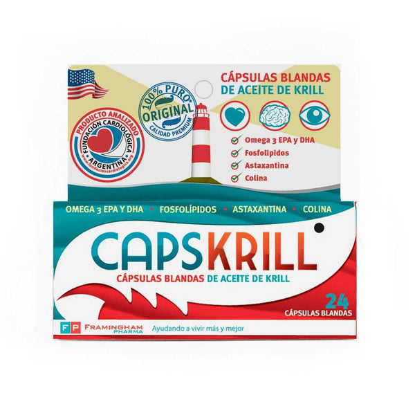 Capskrill Omega 3 Krill Oil - 24 Tablets Per Bottle