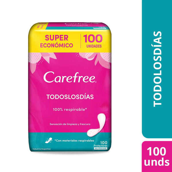Carefree Daily Protectors: Hypoallergenic, Breathable, Secure Fit with 8 Hour Leak Protection