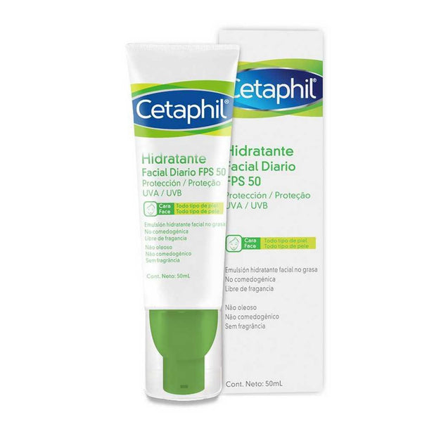 Cethapil Daily Facial Moisturizer SPF 50: High UVA & UVB Protection, 8 Hours Hydration, Fragrance-Free & Non-Comedogenic