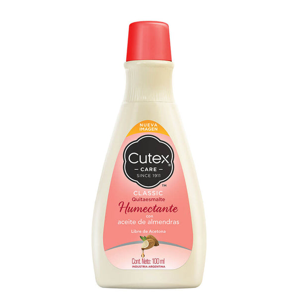 Cutex Moisturizing Nail Polish Remover: Enriched with Vitamin E & Panthenol, Non-Drying, Fast Acting, Acetone-Free & Cruelty-Free (100ml/3.38fl oz)