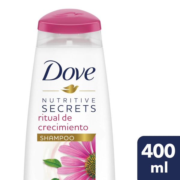 Dove Echinacea Growth Ritual Shampoo, Strengthens Hair, Immunizes Against Breakage, Nourishes & Softens Hair (400Ml / 13.52Fl Oz)