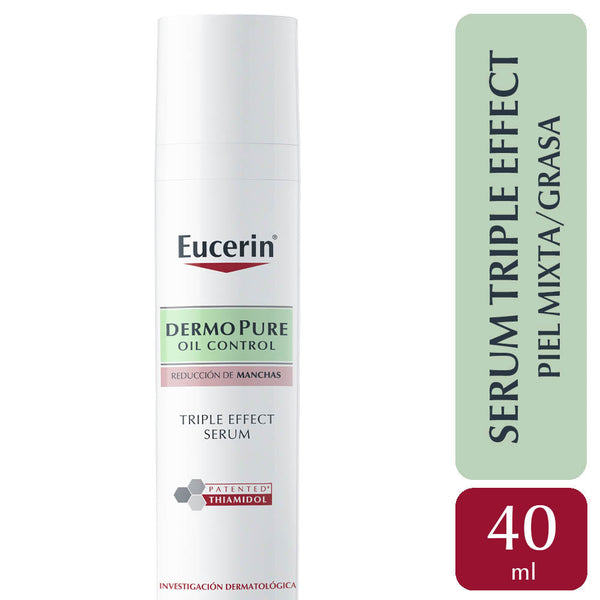 Eucerin Dermopure Oil Control Triple Effect Serum for Acne Spots - Visible Results in 2 Weeks 40Ml / 1.35Fl Oz
