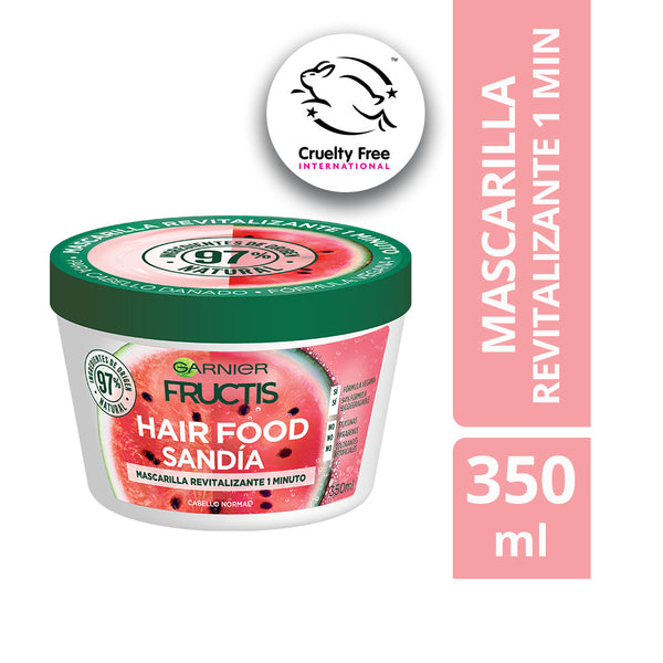 Garnier Hair Food Treatment Fructis Revitalization Mask - 97% Natural, Vegan, Biodegradable, Cruelty-Free (350Ml / 11.83Fl Oz)