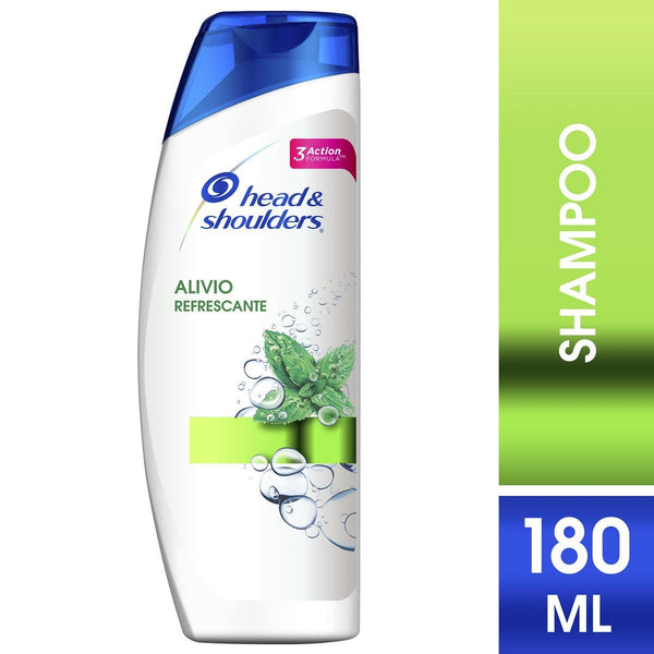 Head & Shoulders Refreshing Relief Shampoo - 180ml/6.08fl oz - Clean Hair & Up to 100% Dandruff Free*