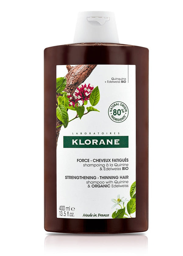 Klorane X Hair Loss Shampoo with Quinine and B Vitamins - 400ml / 13.52 Fl Oz - Strengthens Hair Fiber