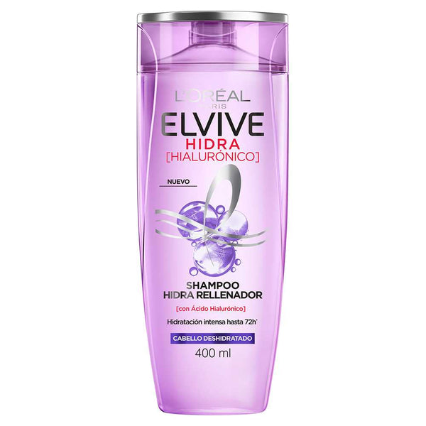 L'Orleal Paris Elvive Hyaluronic Shampoo - Hydrates, Nourishes and Strengthens Hair - 400ml / 13.52fl Oz